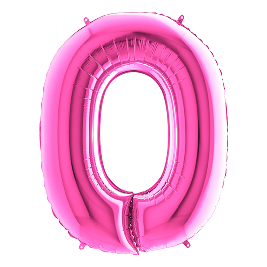 Kirjainilmapallo Vaaleanpunainen - Kirjain O