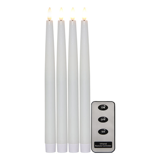 Antiikkikynttilät LED - 4-pakkaus