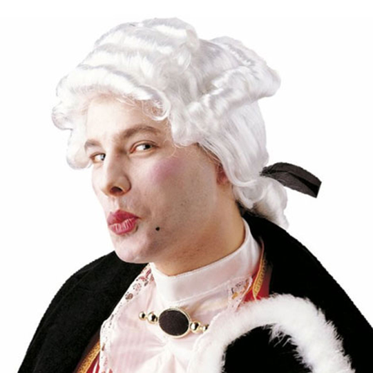 Casanova Valkoinen Peruukki - One size
