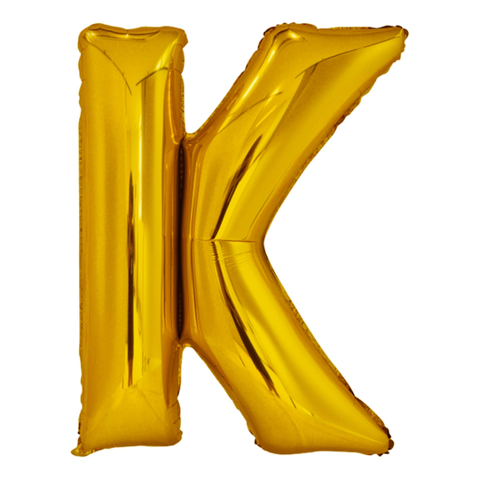 Kirjainilmapallo Kulta Metallic - Kirjain K