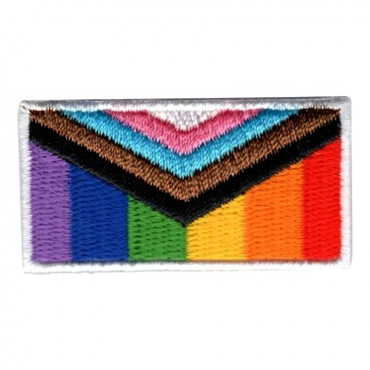 Kangasmerkki Lippu Pride Progress - Pieni