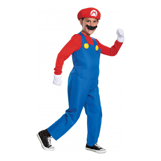 Super Mario Deluxe Lasten Naamiaisasu - Medium