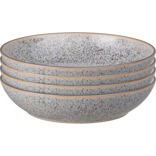 Denby Studio Grey -pastalautanen, 22 cm, 4 kpl