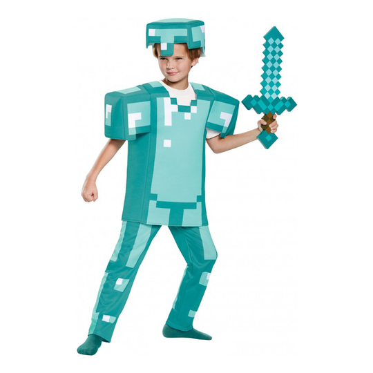 Minecraft Armor Deluxe Lasten Naamiaisasu - Medium