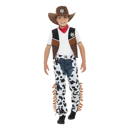 Texas Cowboy Lasten Naamiaisasu - Small