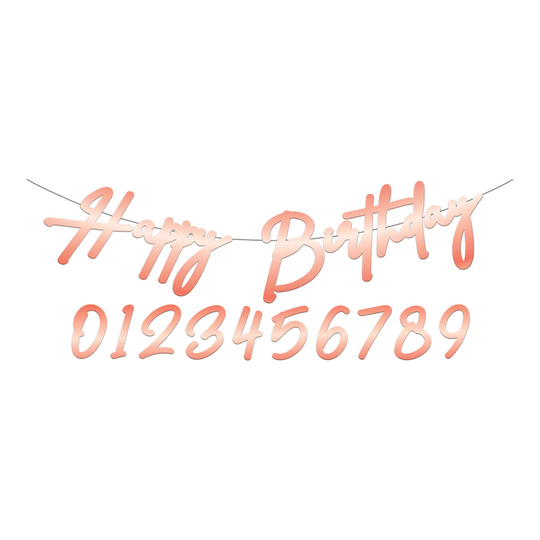 Numeroviirinauha Happy Birthday Lush Blush