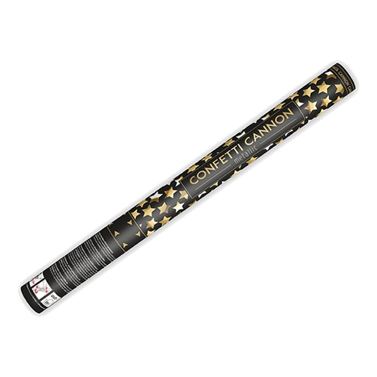 Konfettitykki Kultatähdet - 60 cm