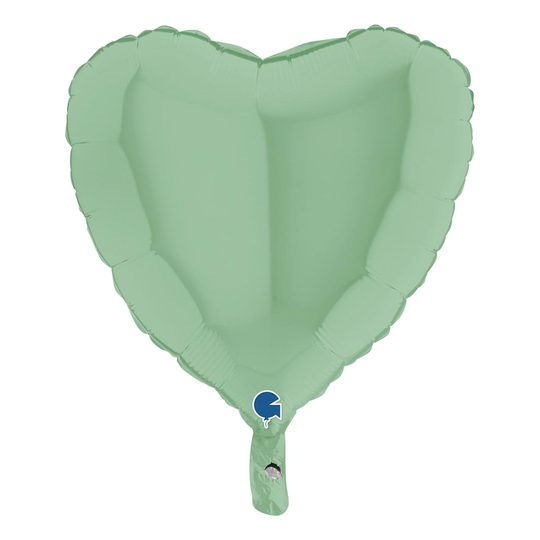 Folioilmapallo Sydän Pastellinvihreä - 46 cm