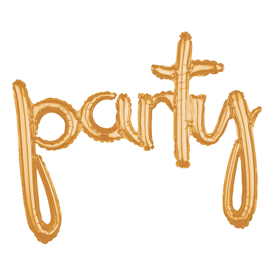 Kirjainilmapallo Party Kulta