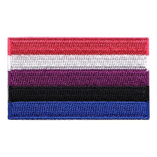 Kangasmerkki Lippu Pride Genderfluid