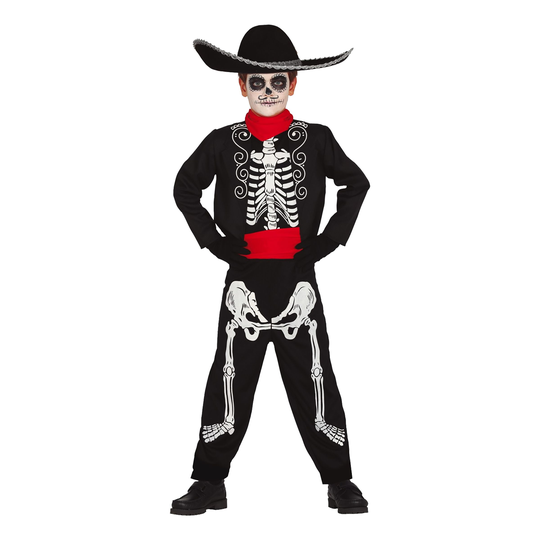 Day of The Dead Mariachi Lasten Naamiaisasu - Medium