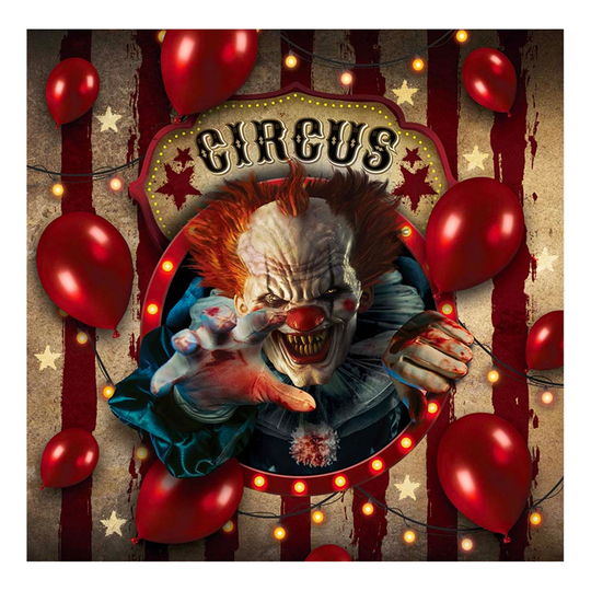 Lautasliinat Halloween Circus - 12-pakkaus