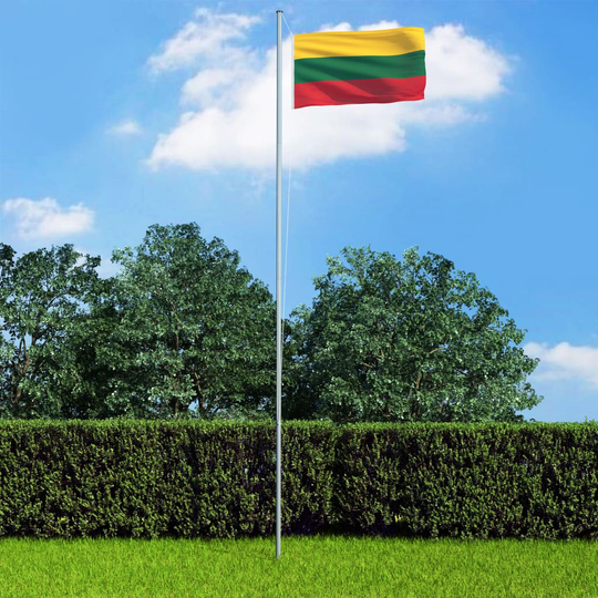 vidaXL Liettuan lippu 90x150 cm