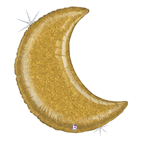 Folioilmapallo Glitter Moon - Kulta