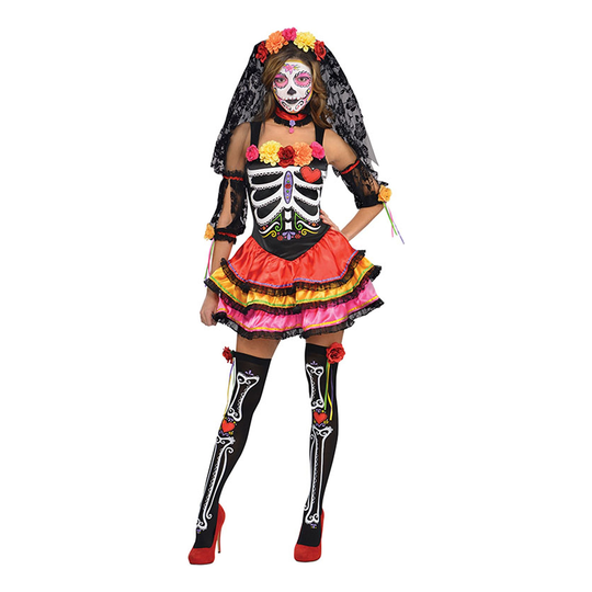 Day of the Dead Naisten Naamiaisasu - Large
