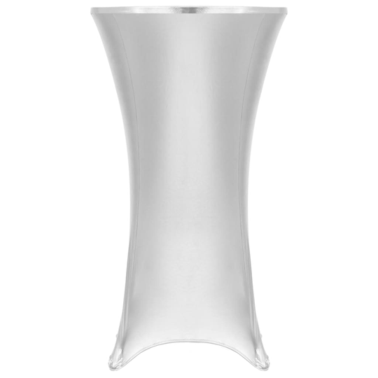 vidaXL Pöytäliinat 2 kpl venyvä 80 cm hopeanvärinen