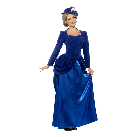 Viktoriaaninen Mekko Deluxe Naamiaisasu - Medium