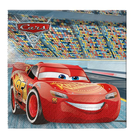 Lautasliinat Autot/Cars 3 - 20-pakkaus