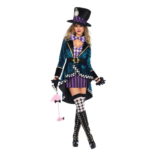 Naispuolinen Mad Hatter Deluxe Naamiaisasu - Large