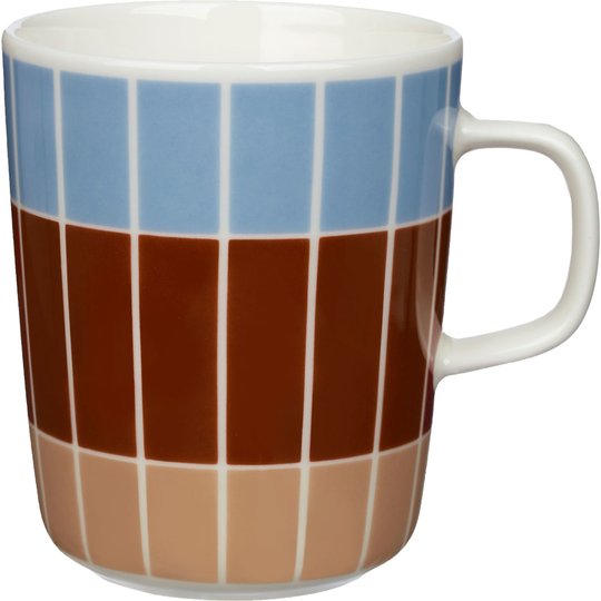 Marimekko Tiiliskivi-muki, 2 kpl, 2,5 dl, vaaleansininen/ruskea