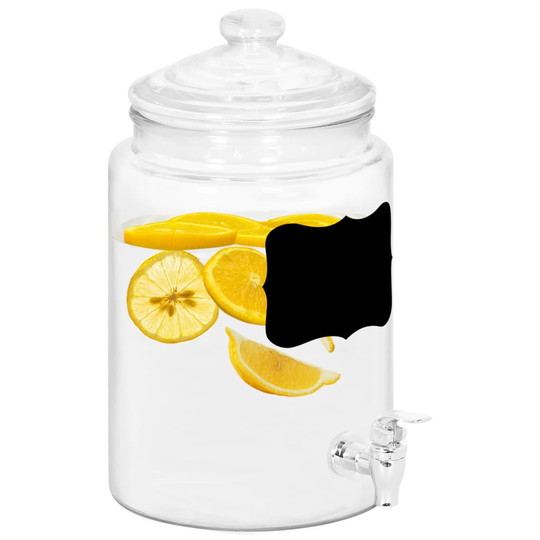 vidaXL Juoma-annostelija tarralla 5800 ml lasi