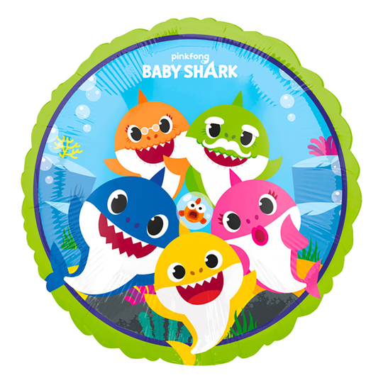 Folioilmapallo Baby Shark Vihreä