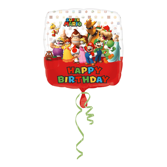 Folioilmapallo Super Mario Happy Birthday