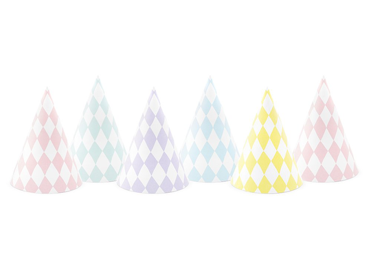 Juhlahatut - Candy Pastel 6kpl