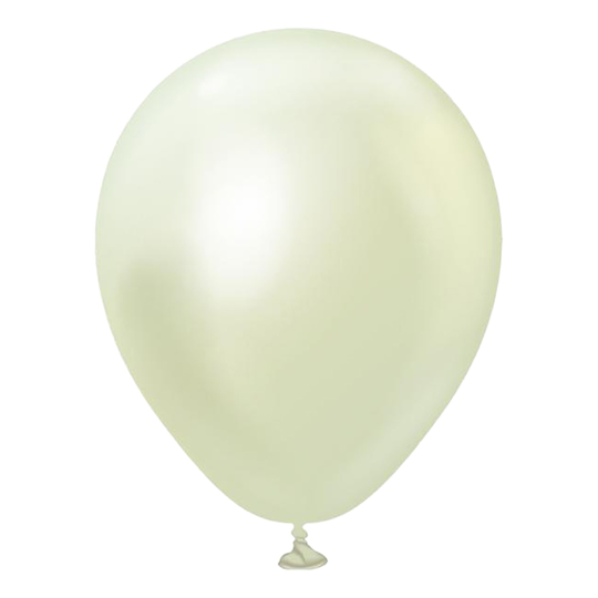 Lateksi-ilmapallot Professional Mini Chrome Green Gold Chrome - 25-pakkaus