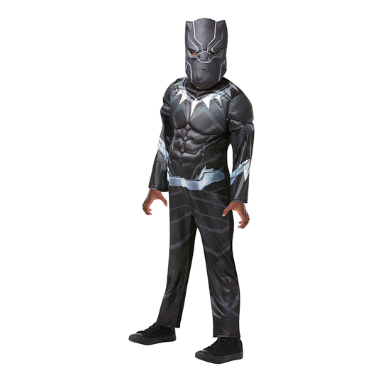 Black Panther Deluxe Lasten Naamiaisasu - Small