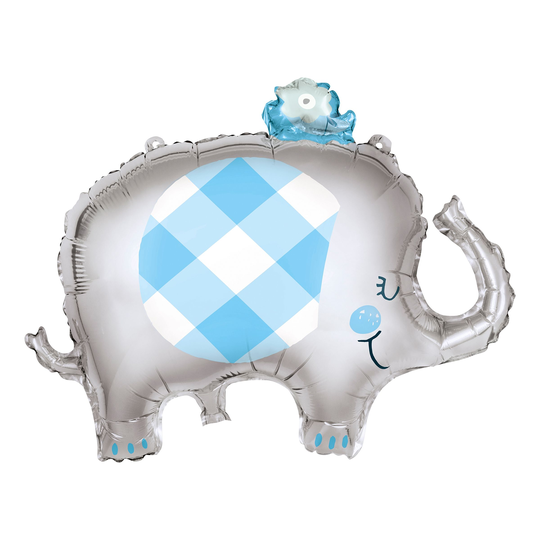 Folioilmapallo Baby Shower Sininen Elefantti
