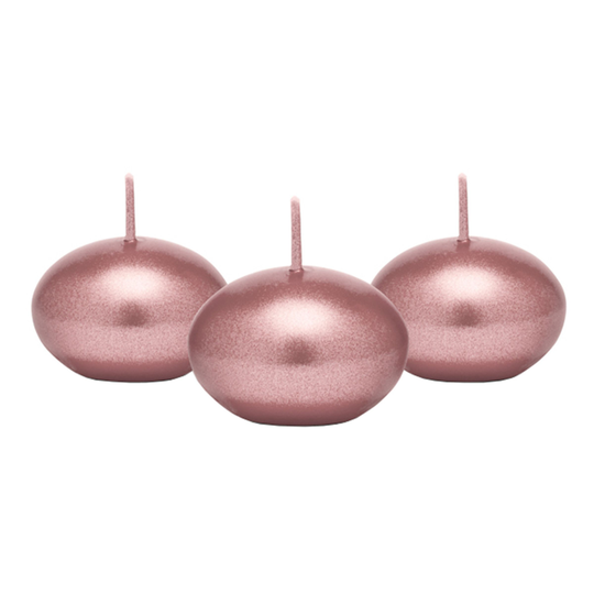 Kelluva Kynttilä Metallic Ruusukulta - 50-pakkaus