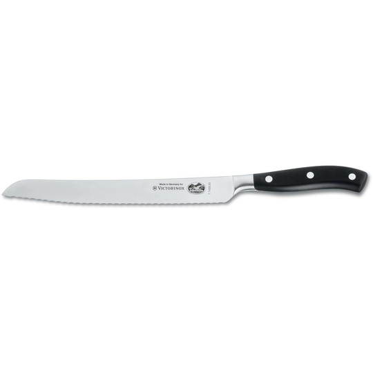 Victorinox Grand Maître -leipäveitsi, musta, 23 cm.
