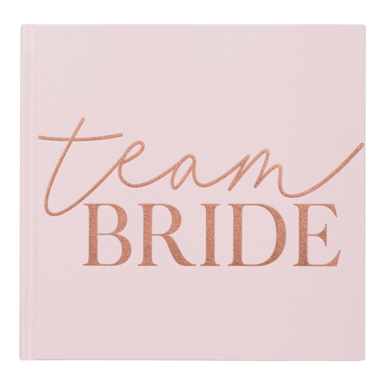 Vieraskirja Team Bride Roosa/Ruusukulta