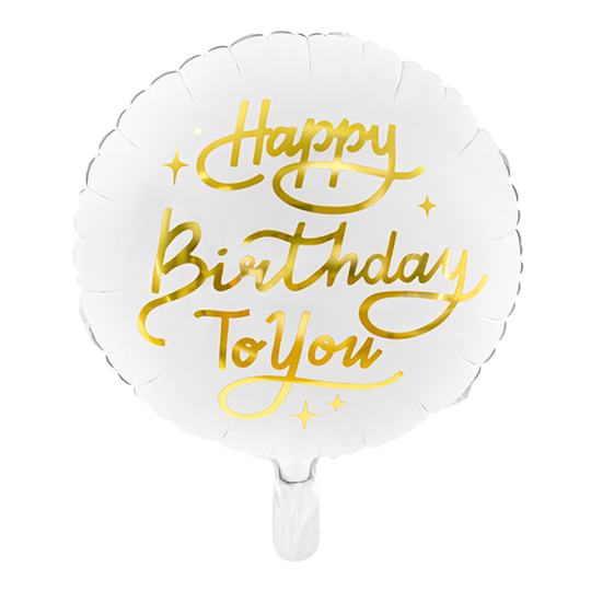 Folioilmapallo Happy Birthday To You - Kappaleittain