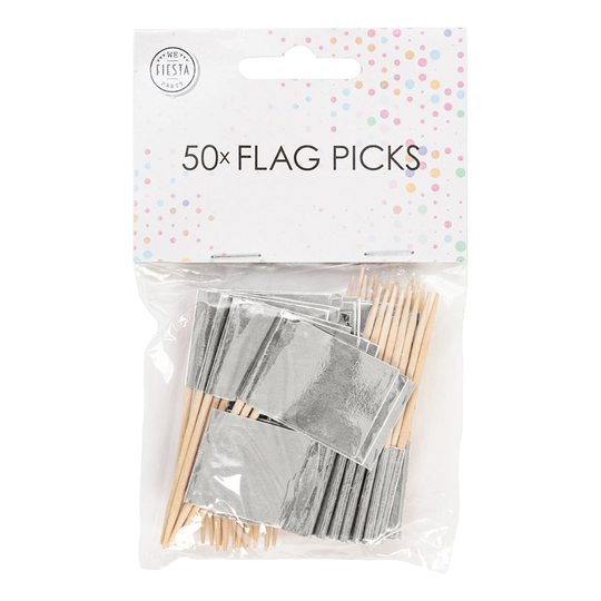 Cocktailliput Hopea Metallic - 50-pakkaus