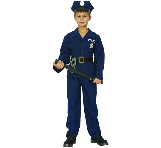 Lasten naamiaisasu - Poliisi, sininen,110/120