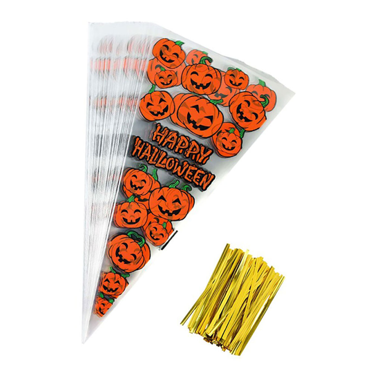Sellofaani Tötteröt Halloween - Kurpitsat