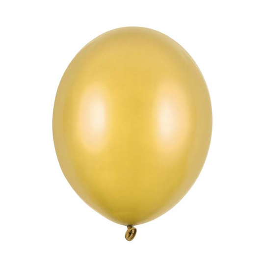 Metallinhohtoiset kullanväriset ilmapallot - 30cm, 10kpl