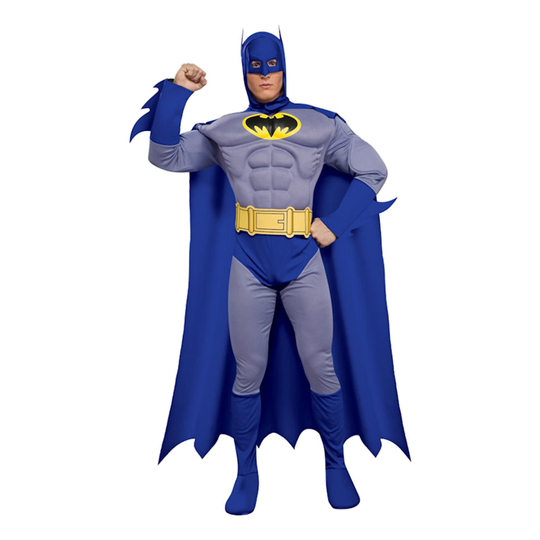 Batman Brave and Bold Lihaksilla Naamiaisasu - Large