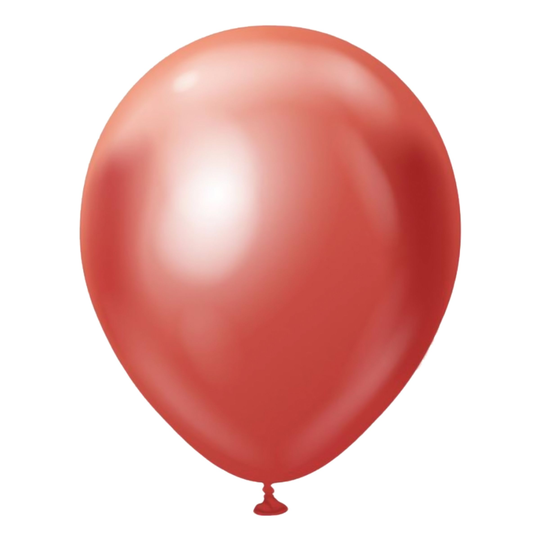 Lateksi-ilmapallot Professional Red Chrome - 100-pakkaus