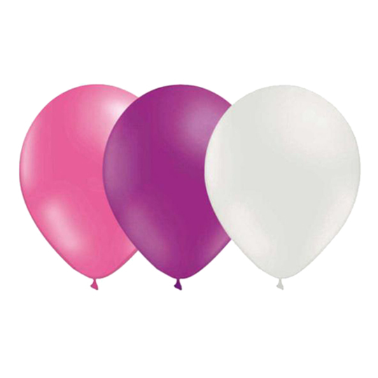 Ilmapalloyhdistelmä Magenta/Vaaleanpunainen/Valkoinen - 15-pakkaus