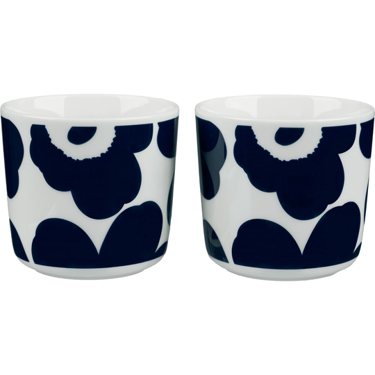 Marimekko Unikko-muki, 2 kpl, 2 dl, tummansininen
