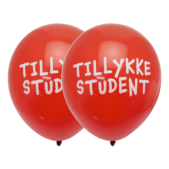 Ilmapallot Tillykke Ylioppilas - 10-pakkaus