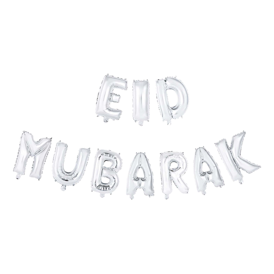 Ilmapalloviirinauha Eid Mubarak Hopea