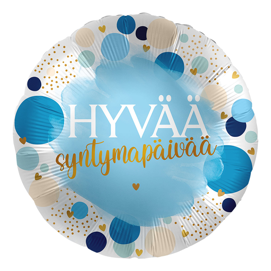 Folioilmapallo Hyvää Syntymapäivää
