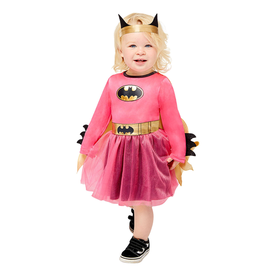 Vaaleanpunainen Batgirl Vauvan Naamiaisasu - 24-36 kuukautta