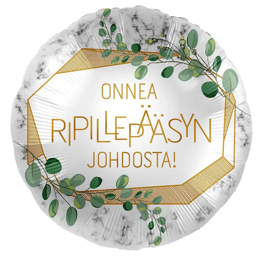 Foliopallo - Onnea ripillepääsyn johdosta, 43cm
