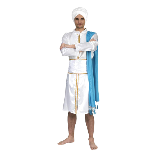 Arabialainen Prinssi Valkoinen Naamiaisasu - Medium