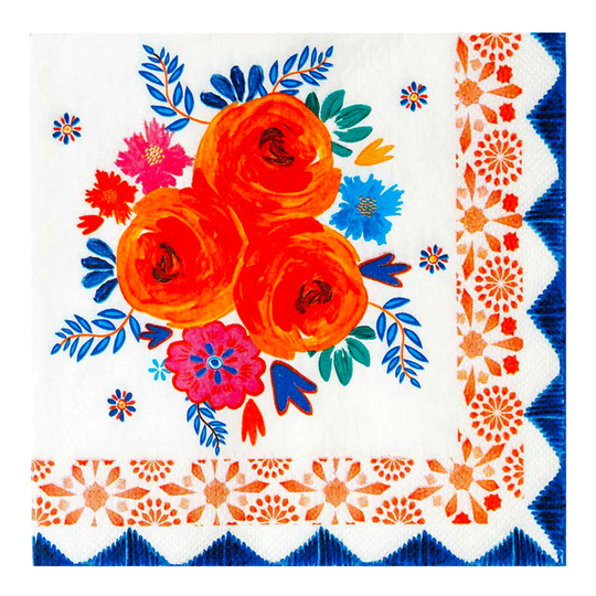 Lautasliinat Boho Floral - 20-pakkaus